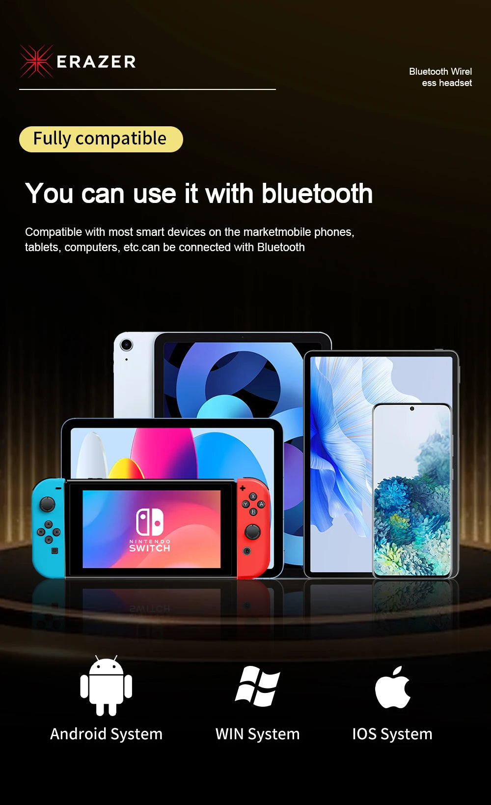 Lenovo True Wireless Bluetooth Earphone In-ear Earbuds HIFI Stereo for Sports BT 5.4 Noise Reduction Mini Headphone HT83