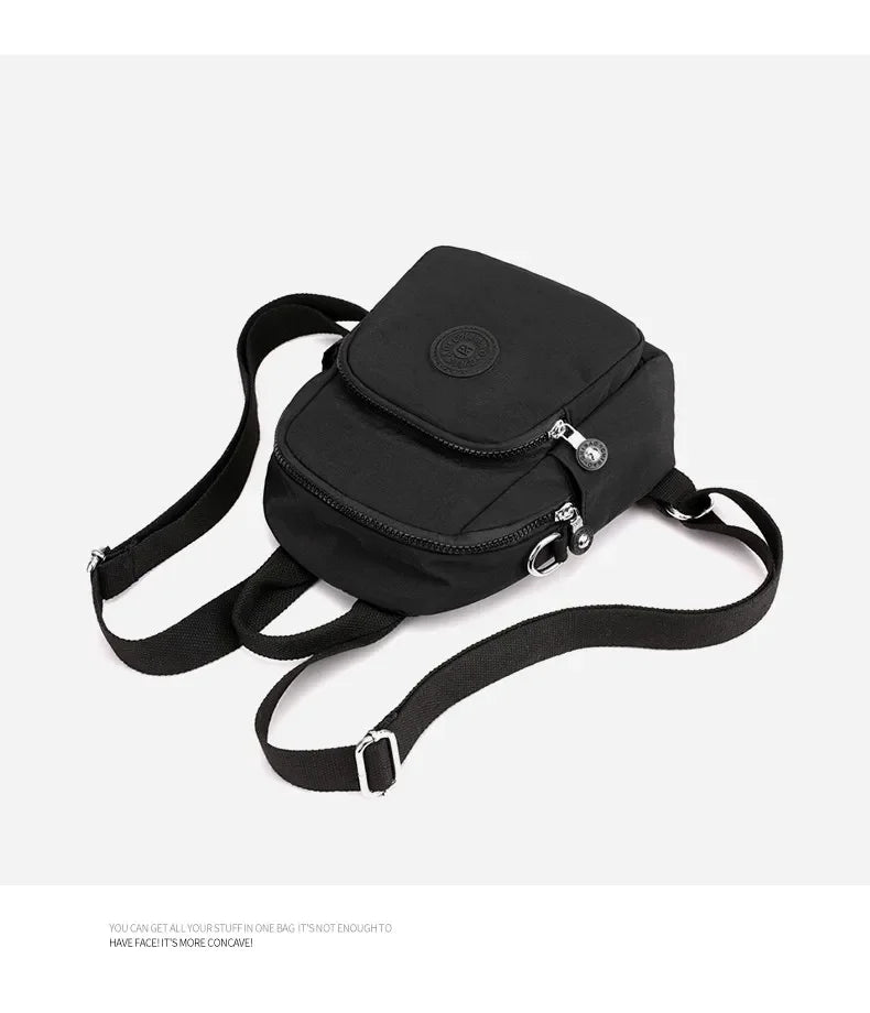 Women's Travel Casual Backpack College Students School Bag Korean Small Canvas Backpack Waterproof Fashion Shoulder Bags