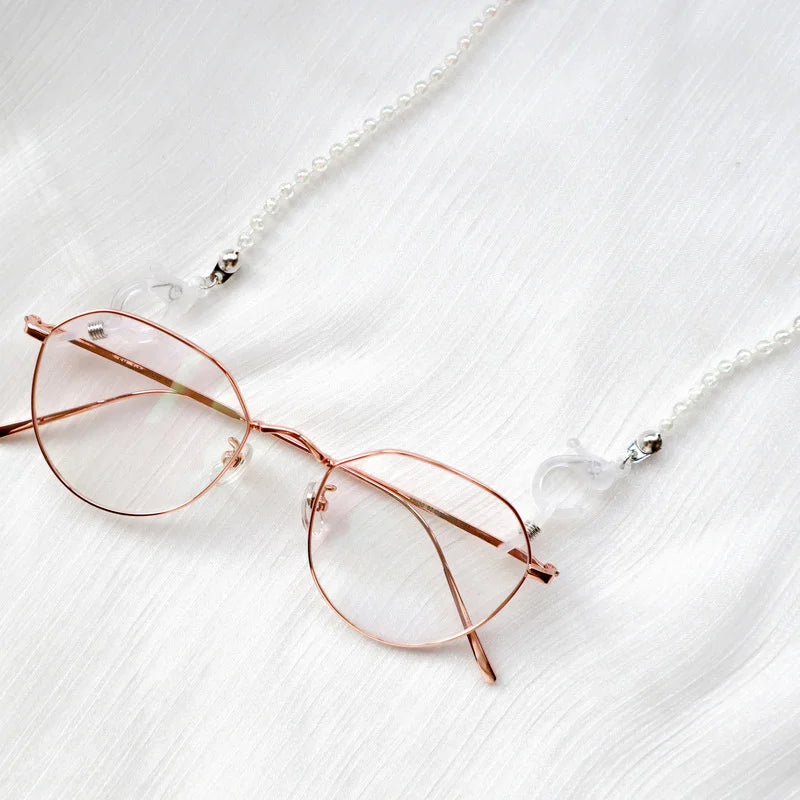 Fashion Glasses Chain For Women Mask Lanyard Holder Transparent Heart Flower Charms Sunglasses Chain Neck Strap Jewelry Gift