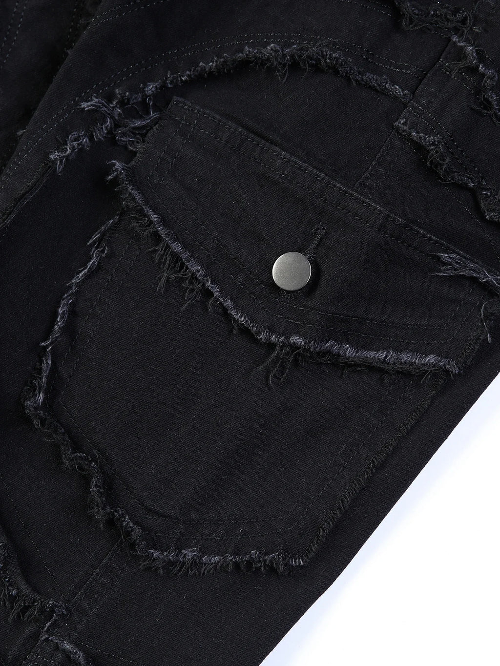 2025 New Men Ripped Stacked Jeans Distressed Slim Fit Skinny Straight Leg Jeans Fashion Hip Hop Denim Pants Casual Streetwear