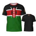 2024 New Kenya Flag Graphic 3D Printed T-shirt Kenya National Emblem Fashion Men's Tops  National Day Gifts Personalized Tee