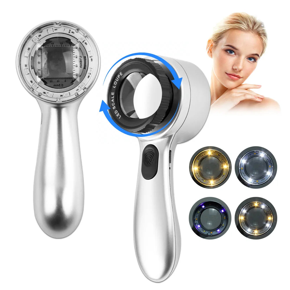 Wireless Dermatoscope Scalp Skin Analyzer Machine Facial and Body Analyzer Electronics Microscope Beauty Health Profession