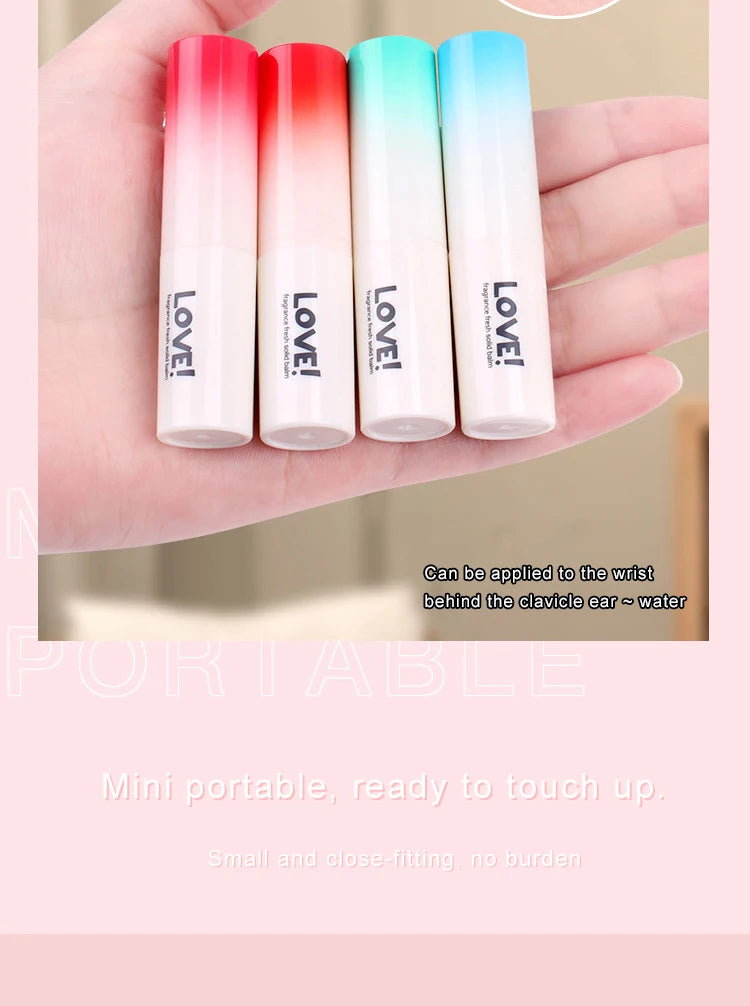 4pcs Perfume Men Women Solid Perfume Set Women Pheromone Floral and Fruity Fragrance Attracts The Opposite Sex Lasting Fragrance