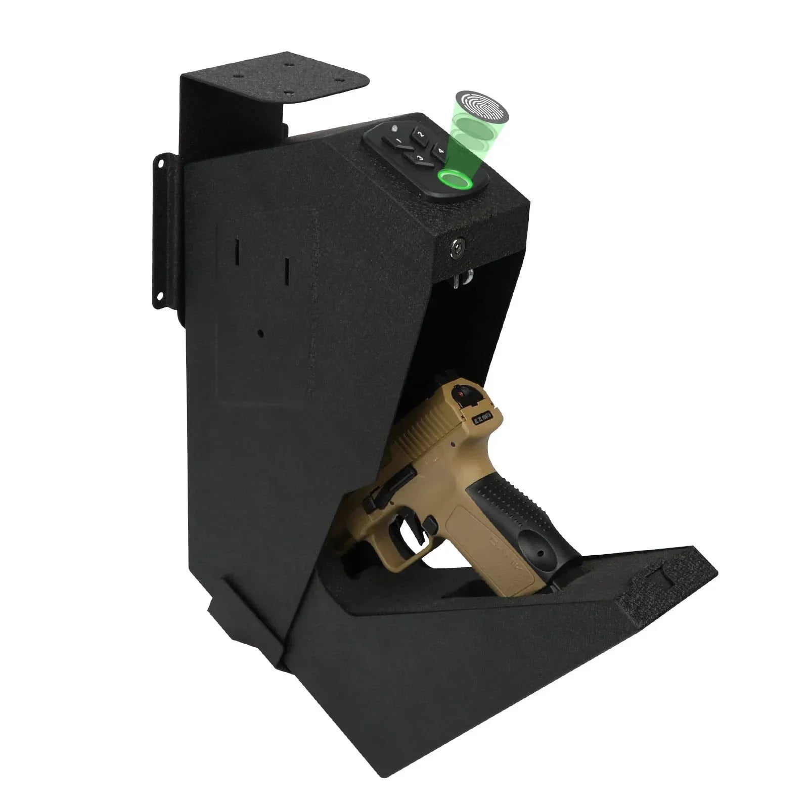 Two-in-one Fingerprint Password Pistol Safe European And American Style Wall-mounted Pistol Safety Box
