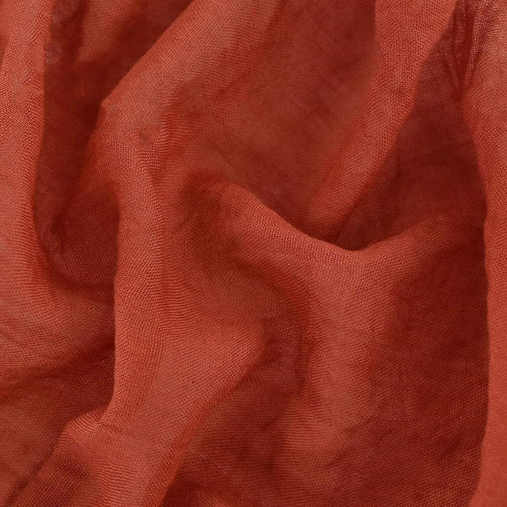 10-100Pcs Terracotta Chair Sashes for Wedding Chair Covers Cheesecloth Chair Bow Sashes Chair Ribbons for Party Ceremony 7x98In