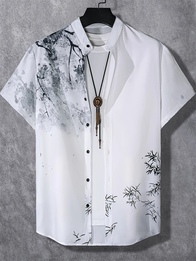 2025 Hawaii Men's Shirts 3d Printed Loose Plus Size Shirts and Blouses High Quality Men's Clothing Beach Party Sweatshirts