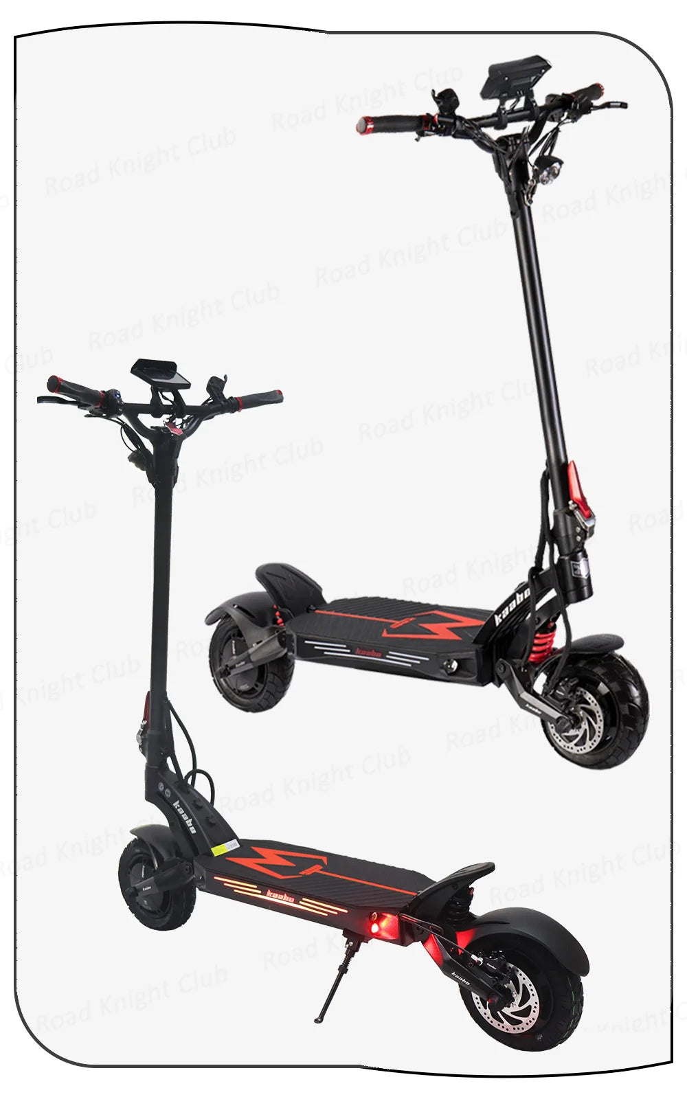 KAABO Mantis King GT 60V 24Ah Battery 1100W*2 Motor 70km/h Full Hydraulic Brake Central Display IPX5 WaterProof Electric Scooter