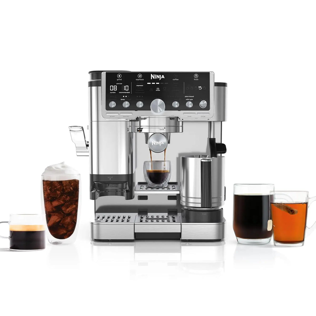 Luxe Café Pro Series, Espresso Machine, Drip Coffee, ES701 (Renewed), Custom