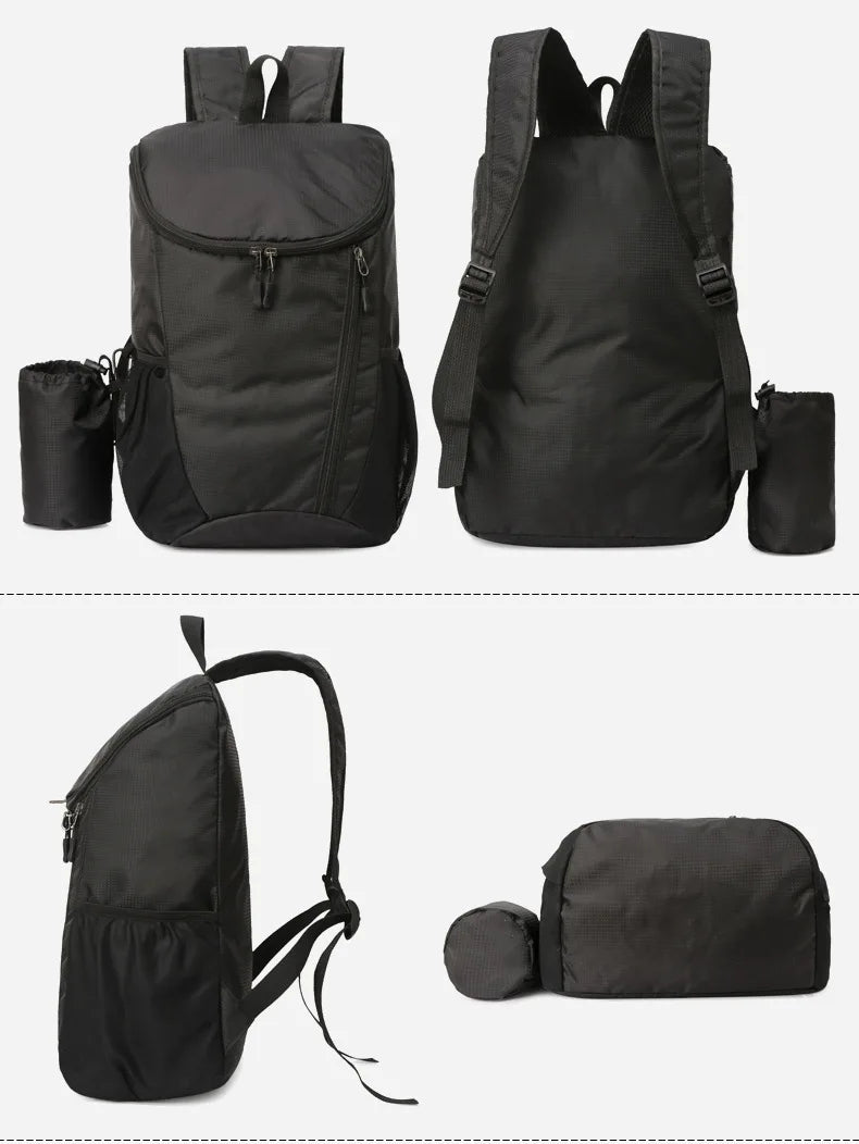 Large Capacity Sport Mountaineering Backpack - Lightweight Foldable Waterproof Outdoor Travel Bag for Sports