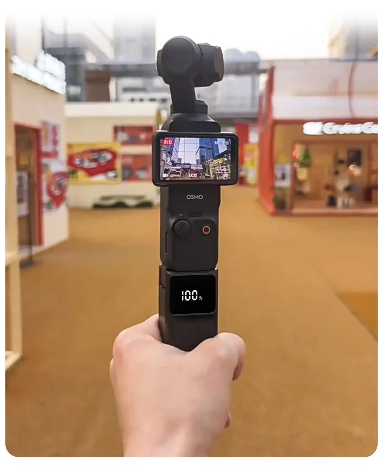 For DJI Osmo Pocket 3/Pocket 4 Battery Handle Osmo Pocket 3/4 Battery 5000mAh 18W
