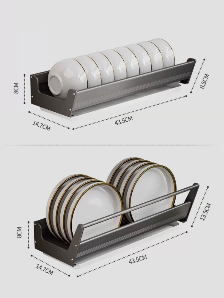 Wall Mounted Kitchen Dish Drainer Dish Drying Rack  Storage & Organization Kitchen Gadgets Shelf Useful Things For Kitchen