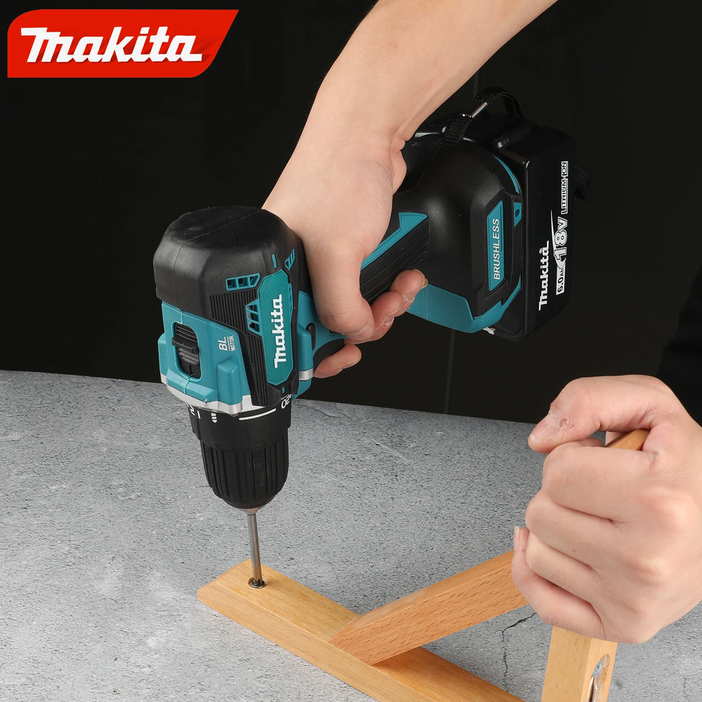 Makita DDF487 18V Brushless Screwdriver Electric Drill Impact Drill of Decoration Team Power Tools for Makita 18V Battery,10mm
