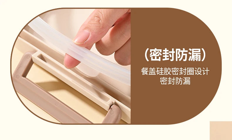Portable Insulated Stainless Steel Lunch Box for Office Workers And Students Sealed Bento with Microwave Heating Food Container
