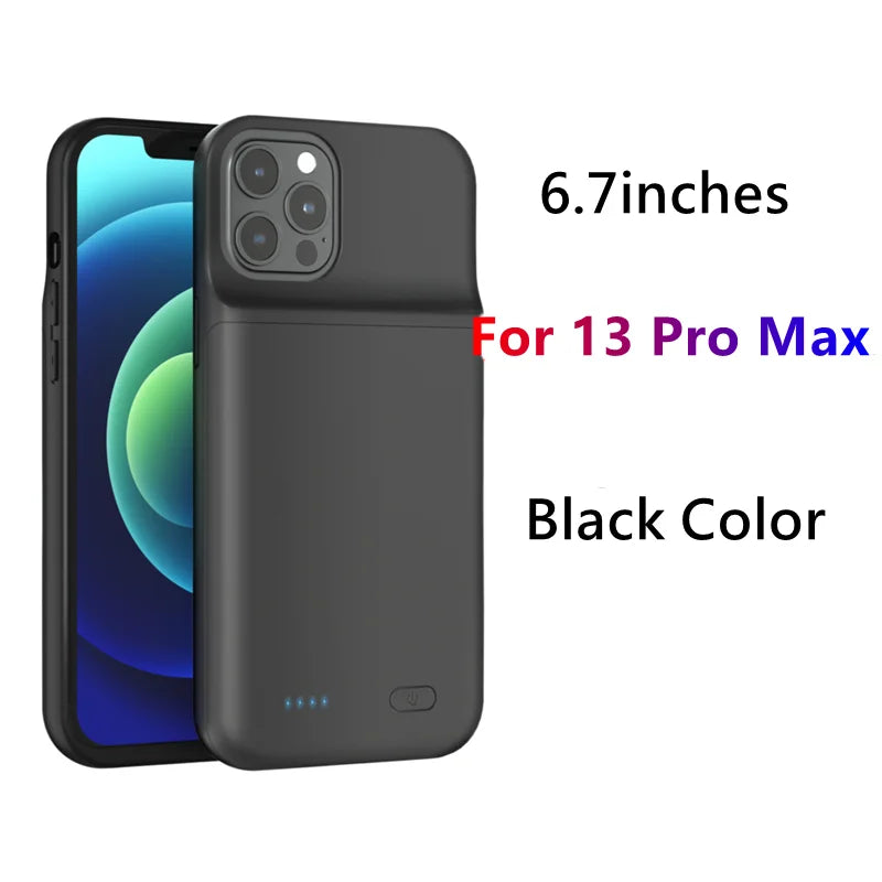 For iphone 14 Pro Max Battery Case For iphone 12 11 Pro Max Smart Power Bank Charger Cover for iPhone XS Max XR 7 8 Plus SE2 SE3