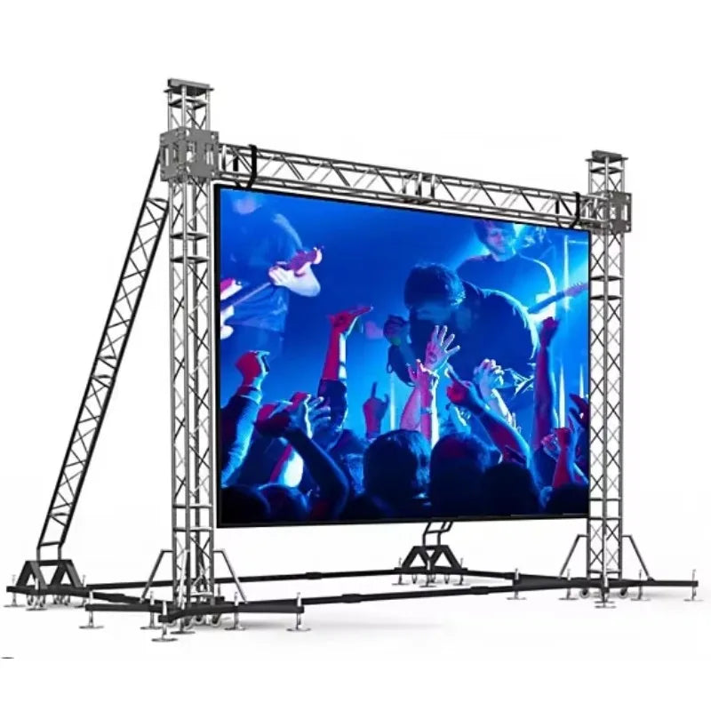 Custom Weatherproof Outdoor LED DisplaySuper Bright P1.25 4K Digital Signage Video Wall Car Advertising Display Stand Fine Small