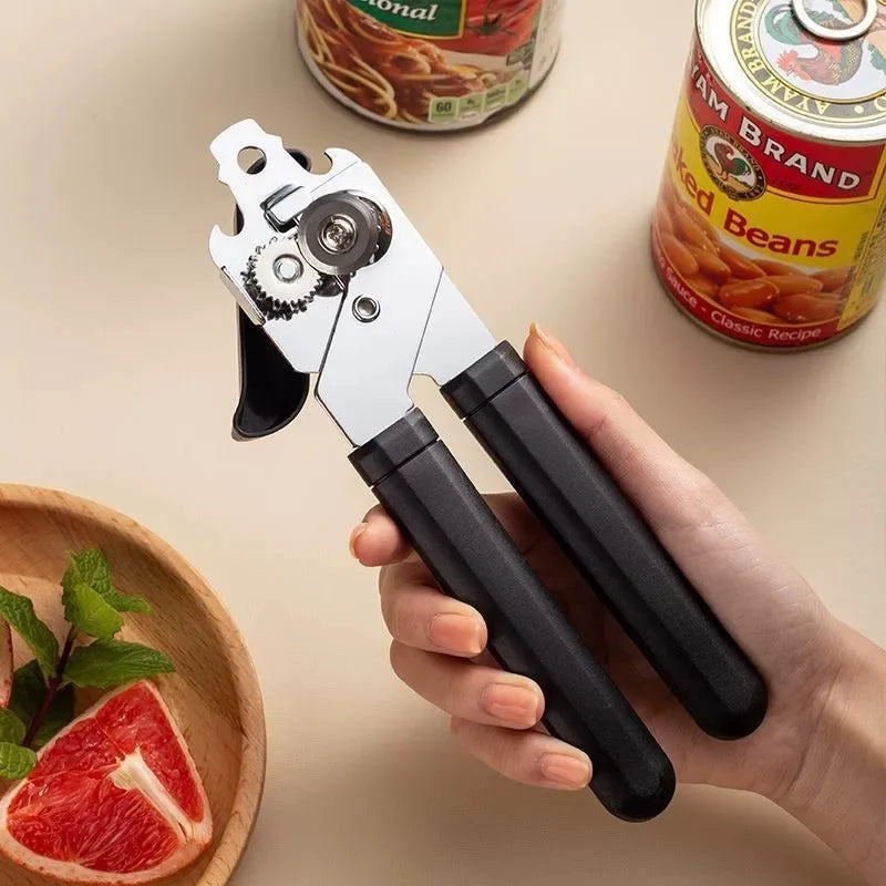 Stainless Steel Multifunctional Professional Can Manual Can Opener Craft Beer Grip Can Opener Bottle Opener Kitchen Gadgets