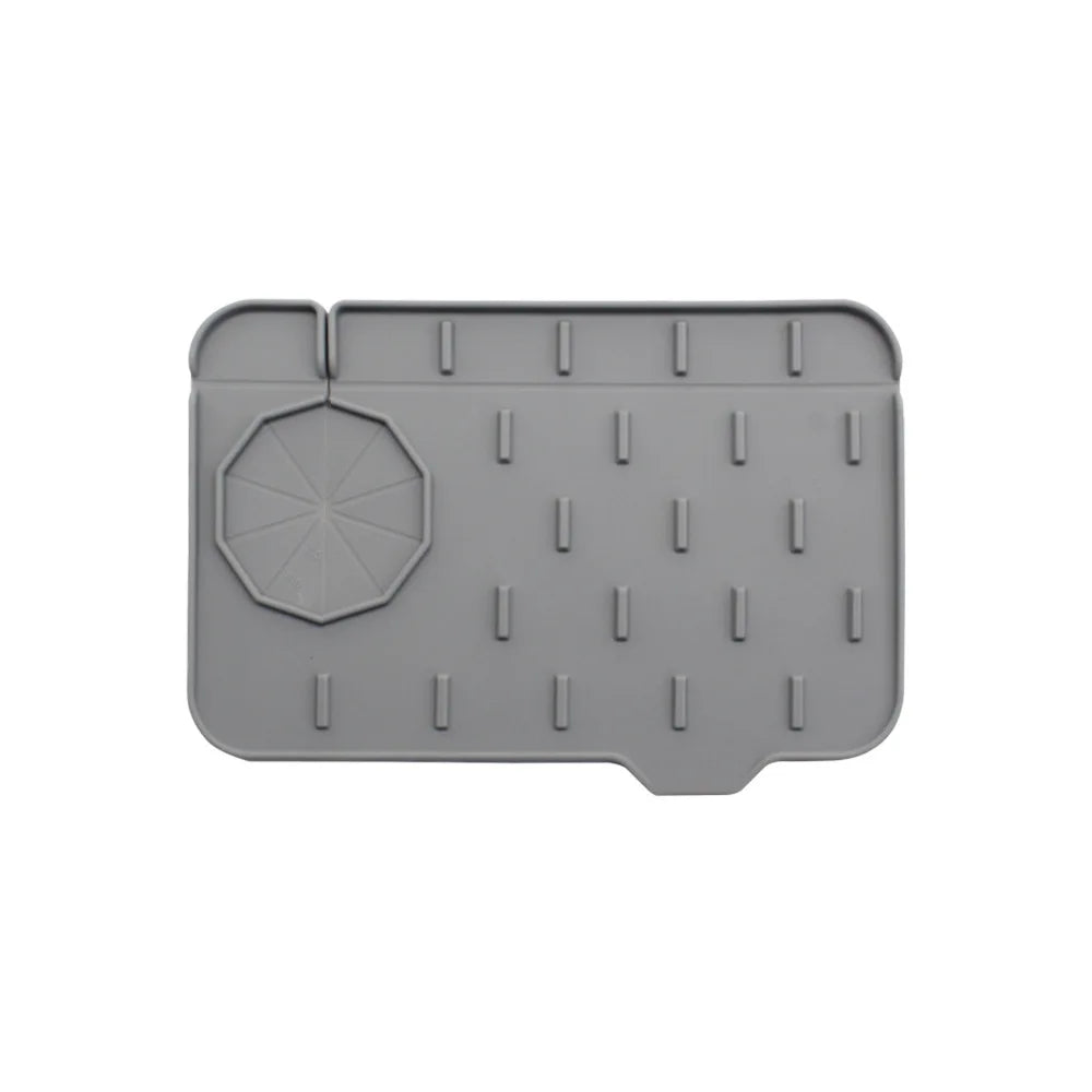 Kitchen Gadgets Silicone Faucet Absorbent Pad Shelf Sink Splash Catcher Countertop Protective Mat Bathroom Drain Mat Acceesories