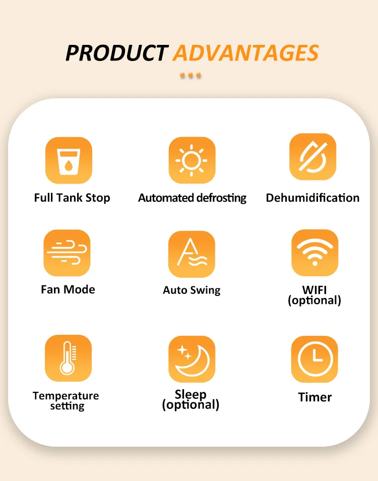 2026 New Arrival 7000BTU 1020 Wholesale Touch Panel Home-used Hotel Basement Bathroom  Portable Air Conditioner