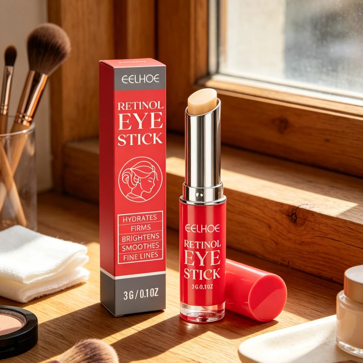 EELHOE Retinol Eye Stick Prevents Dry Skin Smooth Revitalizes Hydrates Eyes Deeply Nourishing Gentle Dark Circle Corrector Stick