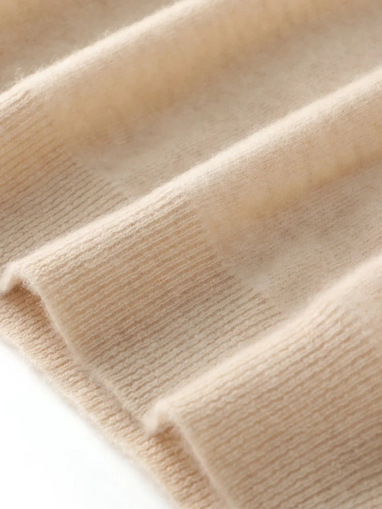 Autumn Winter Men O-neck 100% Merino Wool Pullover Cashmere Sweater Basic Casual Bottom Business Knitwear Soft Warm Clothing