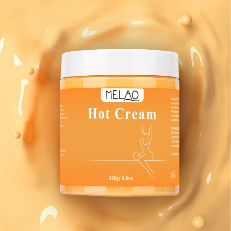 MELAO Hot Cream Massage Gel - Natural and 87% Organic Cellulite Cream - Multi Use Skin Toning Cream, Soothes Aches