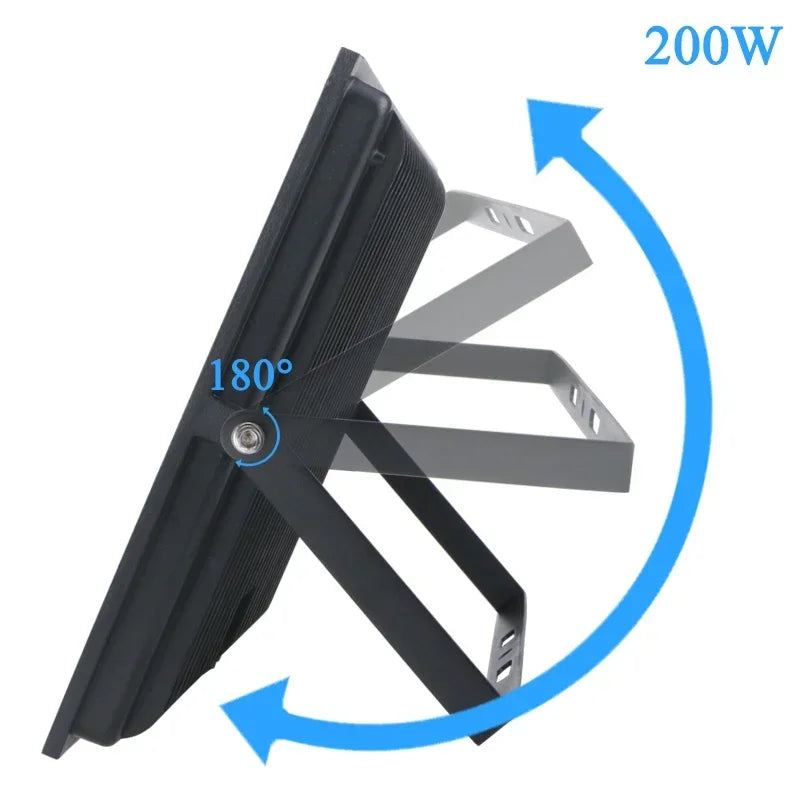 LED Flood Light Spotlight 100W 150W 200W Outdoor Lighting 6500K Waterproof Garage Gym Street Gate Wall Lamps Floodlights AC220V