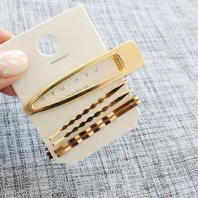 3Pcs/set Pearl Metal Gold Color Hair Clip Bobby Pin Barrette Hairband Hairpin Headdress Women Girls Lady Hair Styling Tool