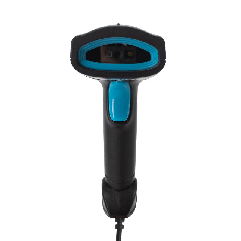 USB 2D Barcode Scanner Handheld Wired QR Code Scanner Support Screen Scan UPC Bar Code Reader for Warehouse Library