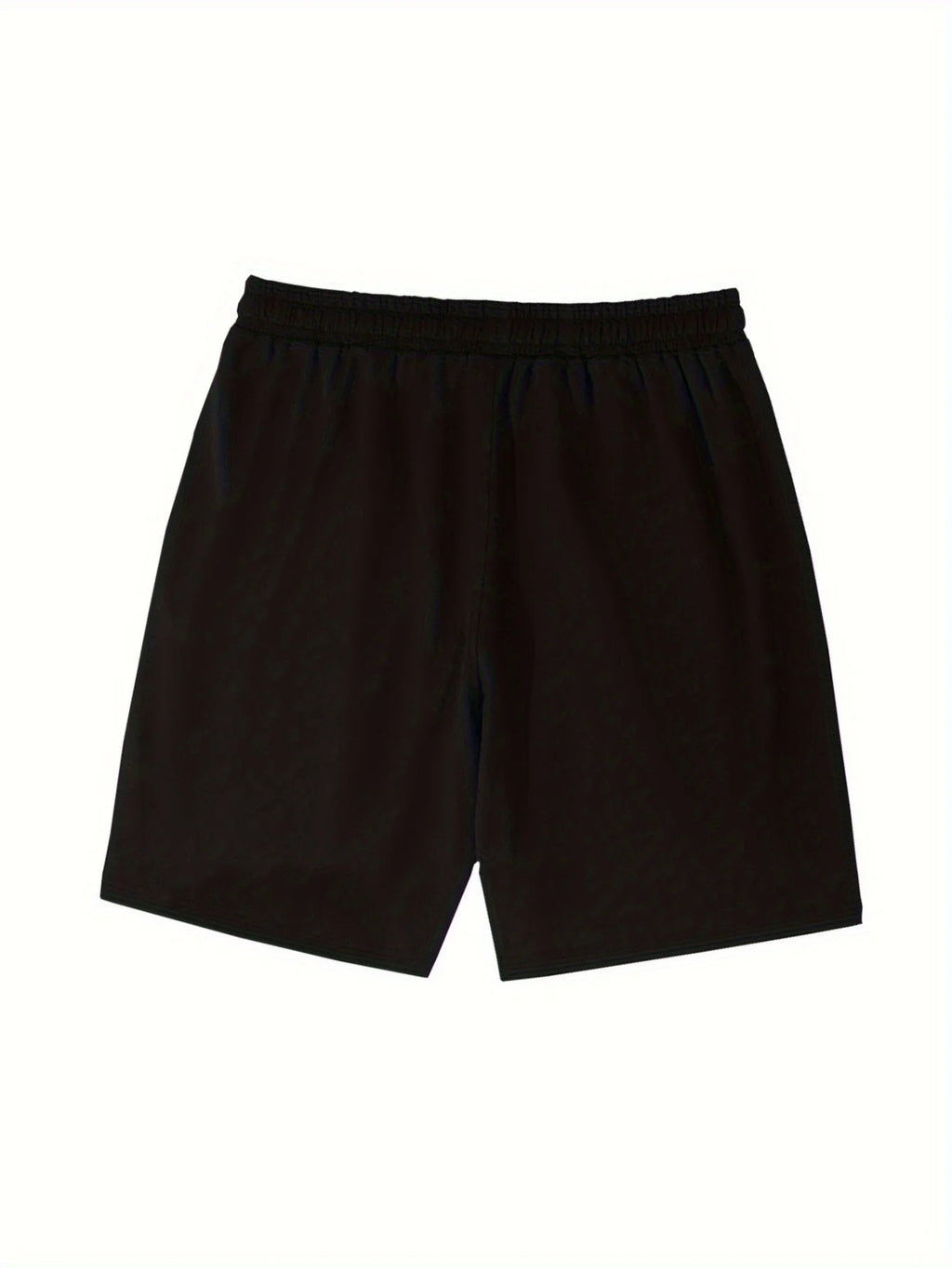 Men's Loose Fit Solid Color Casual Shorts Stylish Versatile Elastic Waist with Drawstring Suitable for Everyday Wear