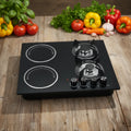 two gas and two electric heating built-in multi-function cooker with Class A energy efficiency, suitable for hotel and home