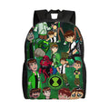 Ben 10 Cartoon Animation Backpack Male  Pattern Backpacks Polyester Kawaii School Bags Daily Designer Rucksack
