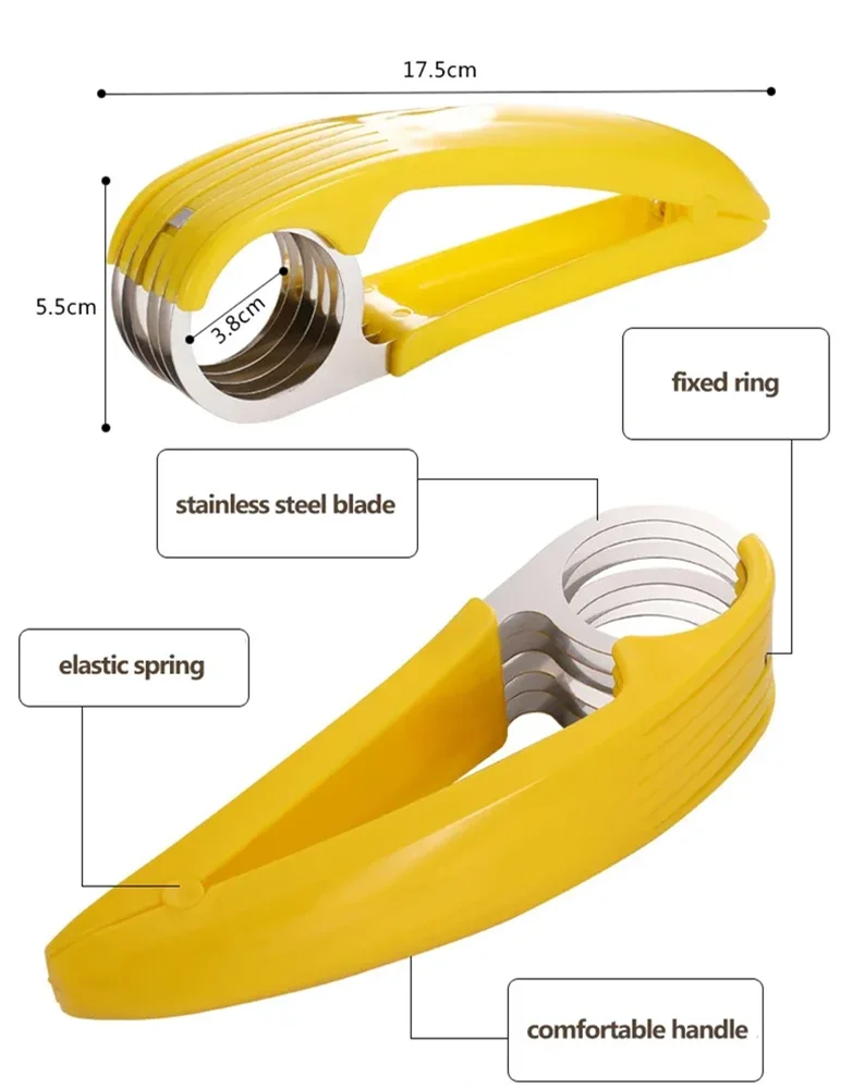 Multifunctional Vegetable Chopper Banana Cucumber Slicer Portable Manual Fruit & Vegetable Cutter Kitchen Gadgets For Home Use