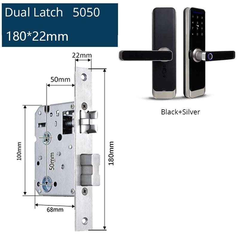 Zemismart Zigbee Fingerprint Door Lock Work with Tuya IC Card Key Password App Unlock with Doorbell Security Mechanical Lock