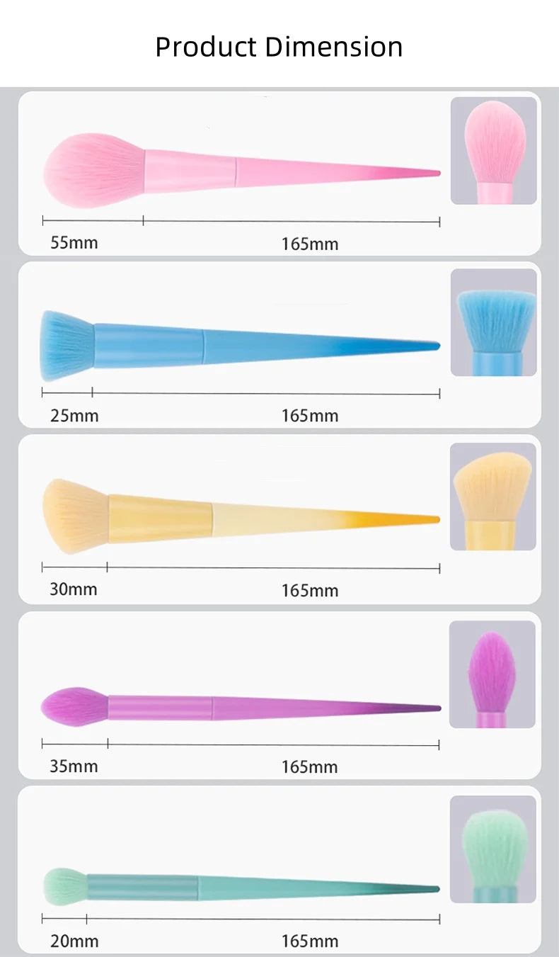 17pcs Makeup Brushes Set: Eyeshadow Brush, Foundation Brush, Highlight Blush Concealer Powder Brush Cosmetic Tools High Quality