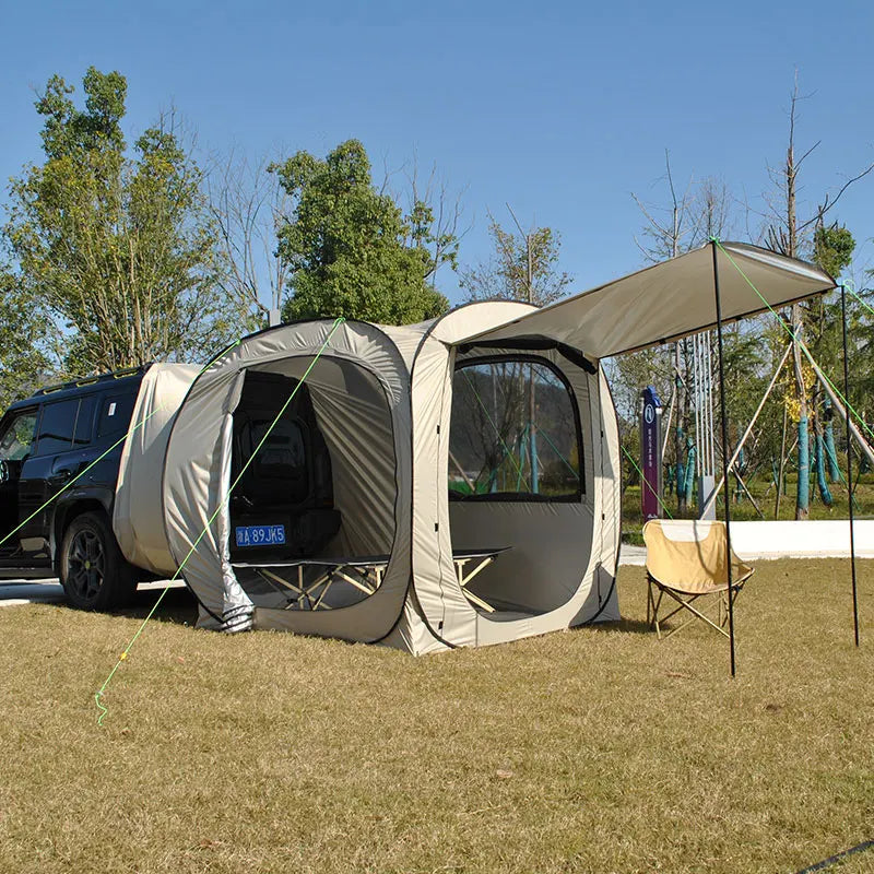 Car Tent trailer Tent, Car Tailgate Tent,Pop Up Car Rear Tent, SUV Tents Car Tents for Campers Multipurpose Truck Tent