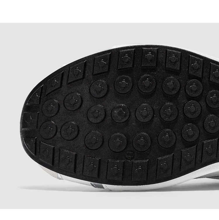 Plus-size men's leather mesh sneakers, casual sports shoes, spring and autumn outdoor casual sports shoes  M1227
