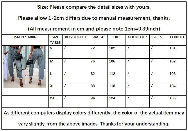 Denim Pant Women Jeans Long Pants High Waist Casual Loose Straight Trousers Y2k Streetwear Elegant Mom Jeans Work 2025 Summer