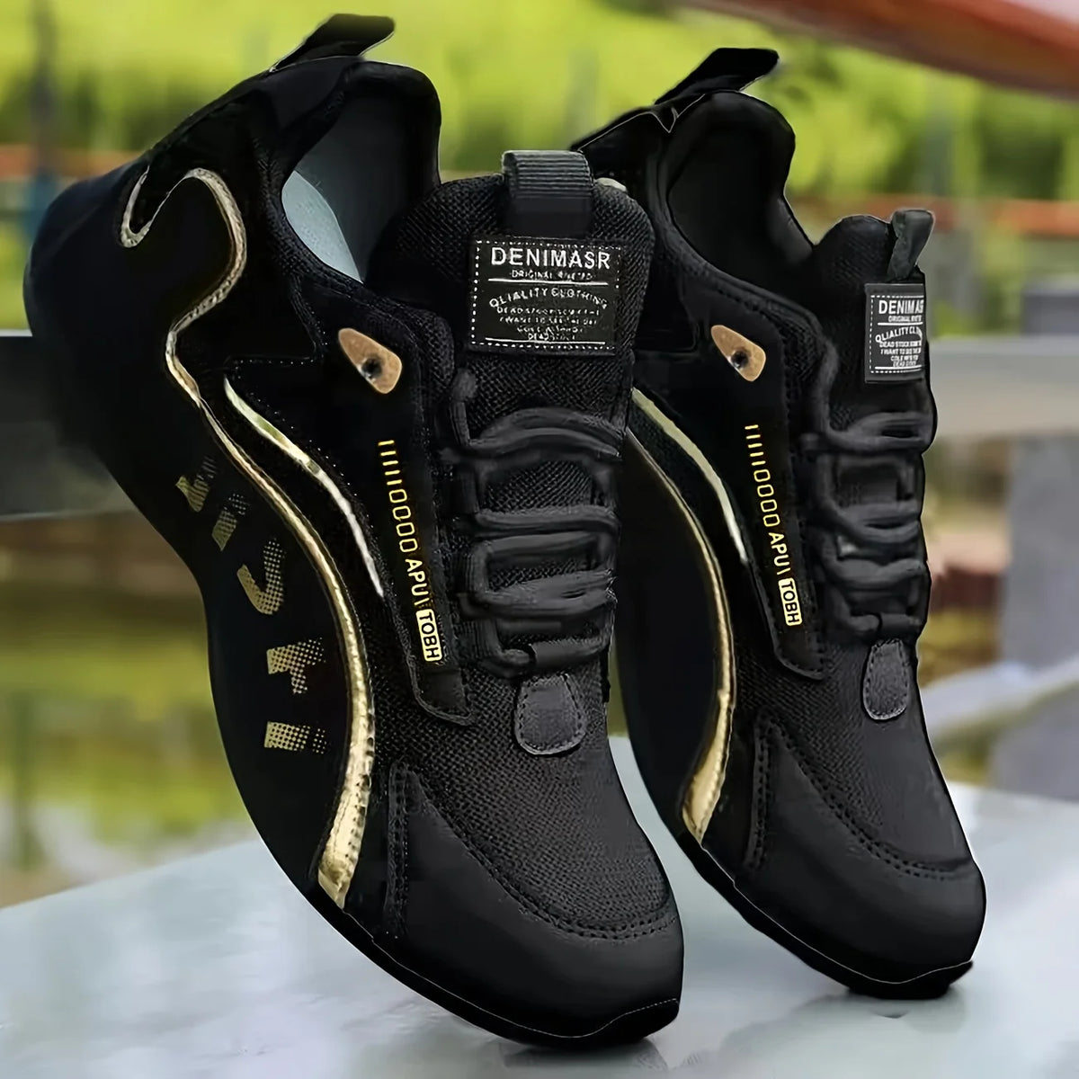 Pair Breathable Men's Training Shoes with Height Increase, Lace-up, Comfortable, Lightweight,