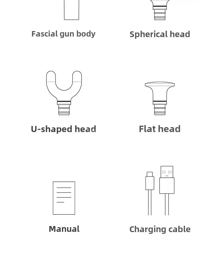 Mijia Fascia Gun 3 Muscle Massage Gun Dual Mode 3 Massage Heads 25KG Thrust Shoulder and Neck Relaxation Massage Driver