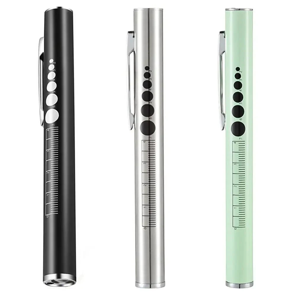 Portable Mini LED Pen Light Multi Function Pocket Clip LED Torch Lamp USB Rechargeable with Dual Lamp Nursing Flashlight