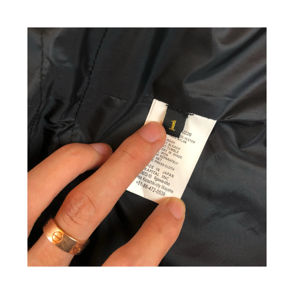 Japanese Style Retro Stitching Waterproof and Windproof Multifunctional Jacket Men's Hooded Black Multi Pocket Coat