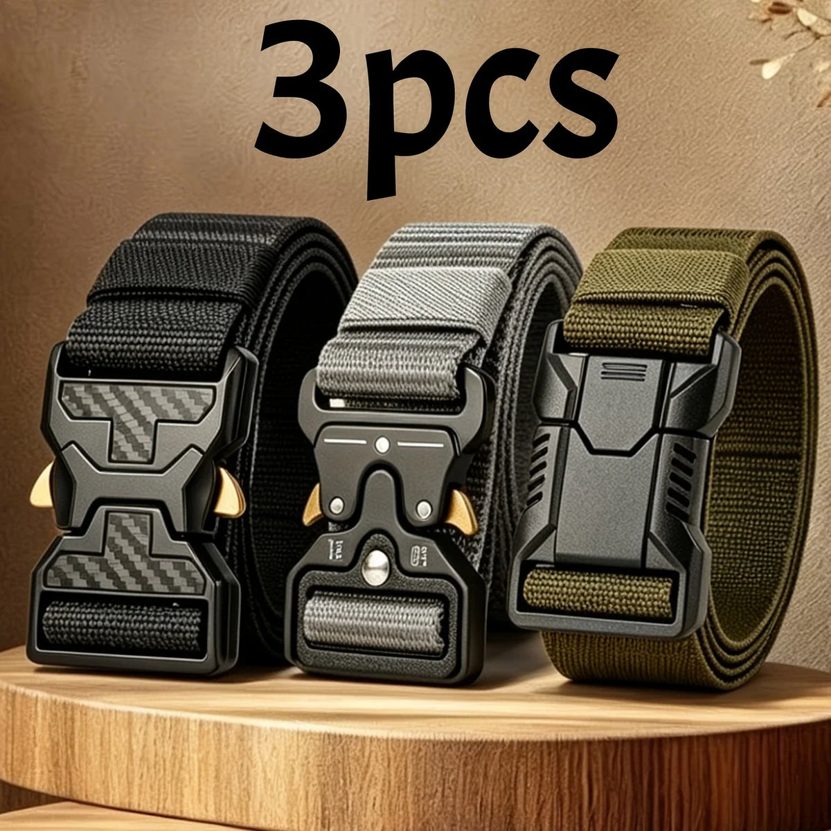 2026 New Adjustable sports outdoor tactical belt for men durable and comfortable simple belt hiking and fitness belt for men