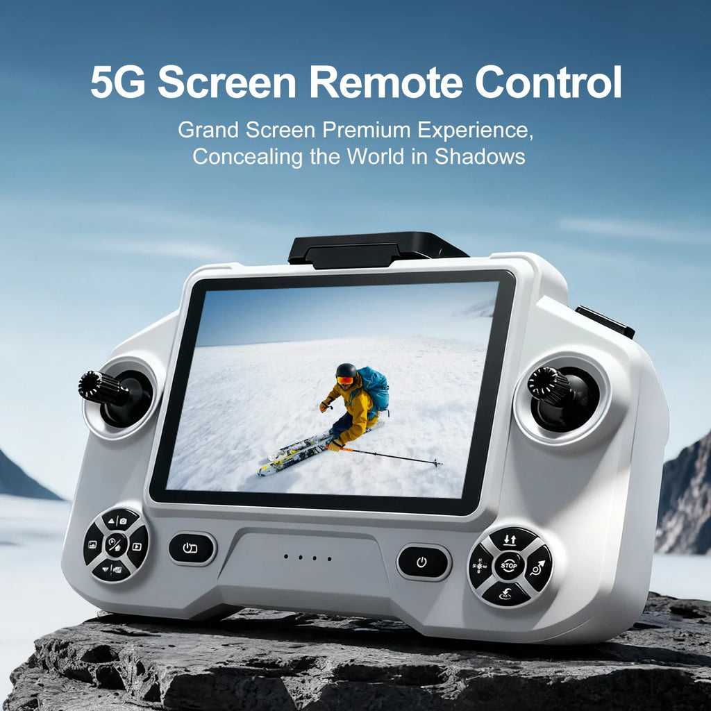 YLRC YL059 RC Drone Airdrop GPS WIFI FPV 180° ESC 4K Dual Camera Smart Follow Obstacle Avoidance Quadcopter 4.5" Screen