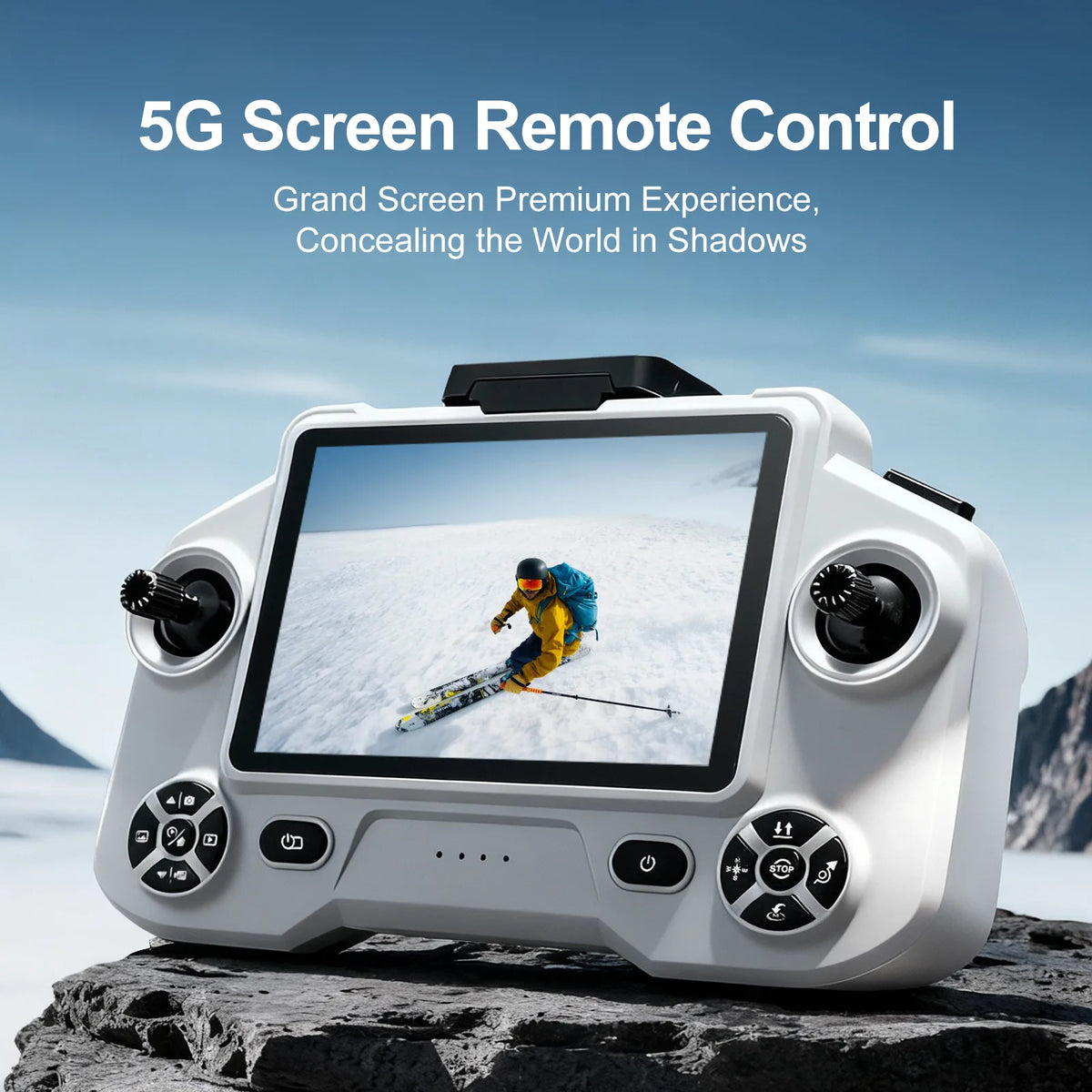 YLRC YL059 RC Drone Airdrop GPS WIFI FPV 180° ESC 4K Dual Camera Smart Follow Obstacle Avoidance Quadcopter 4.5" Screen