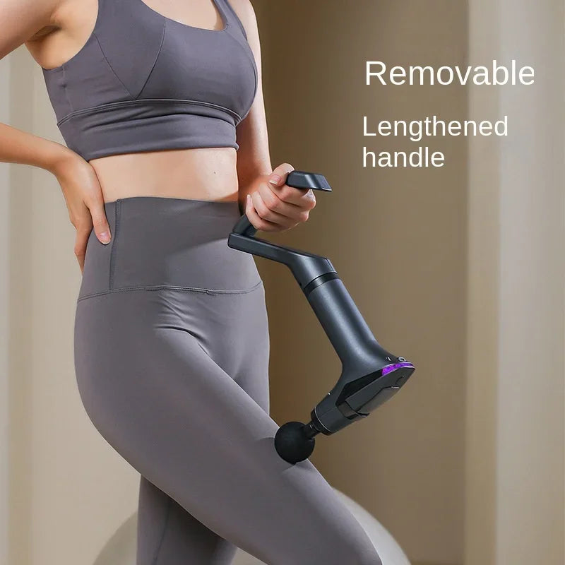 Multi functional split band fascia gun with detachable handle vibration massage professional fitness muscle relaxation massager
