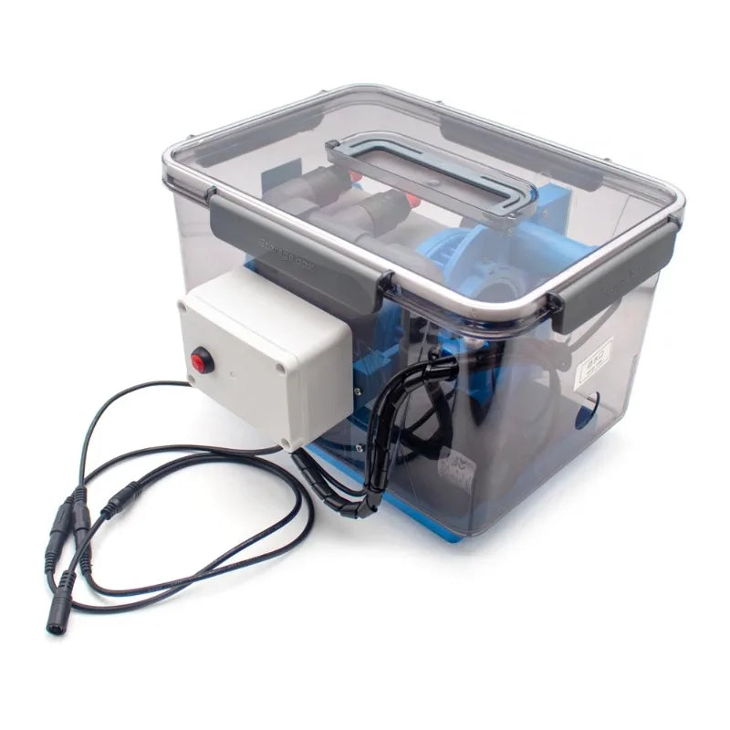 110-220V Automatic Backwash Filter, Rotary Drum Microfilter for Fish Ponds & Aquariums, 200 Mesh Stainless Steel Screen
