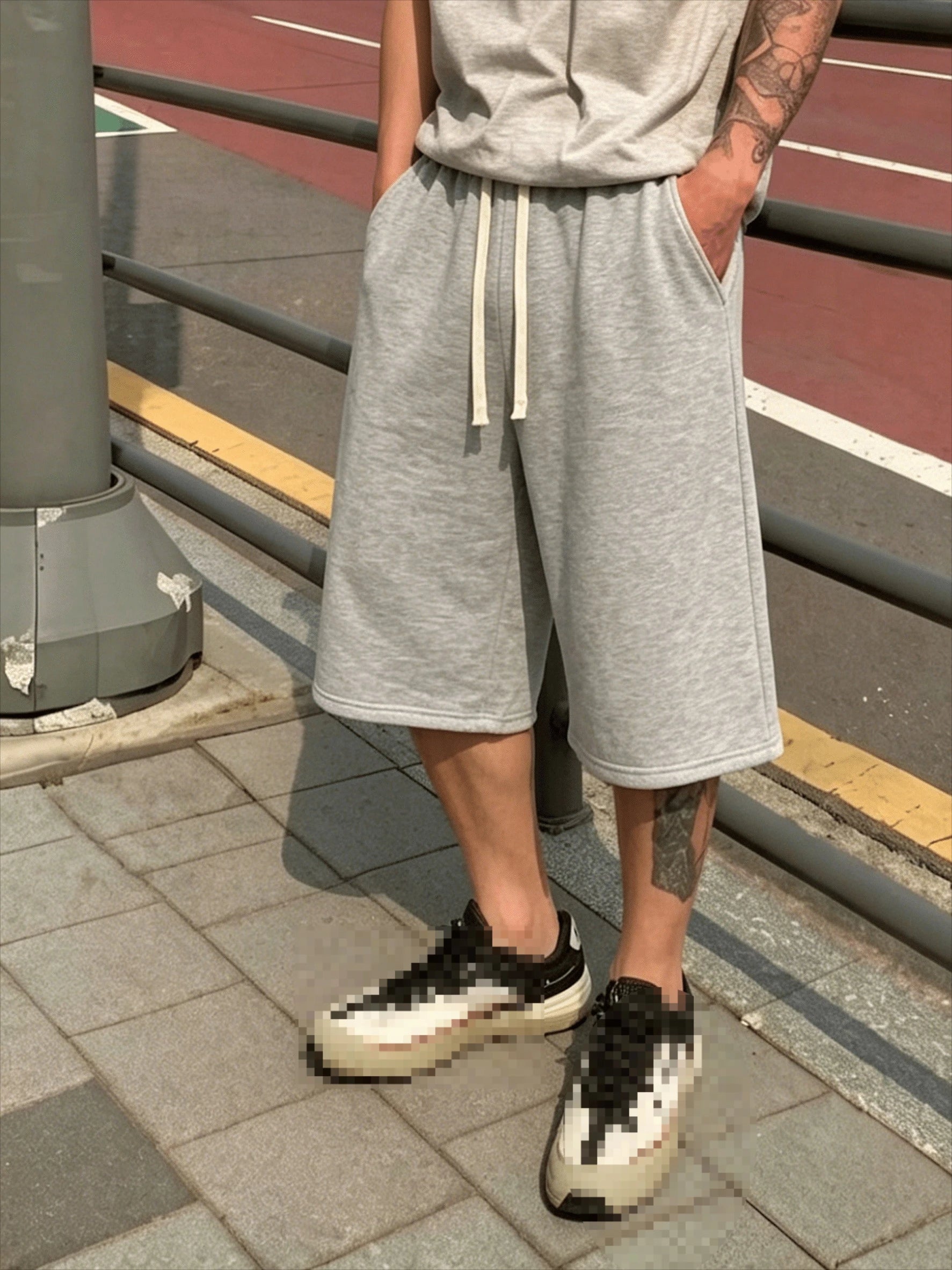 Men's Casual Jogging Pants - Straight Tube Loose Fit Elastic Waistband with Drawstring Design for A Sporty Style