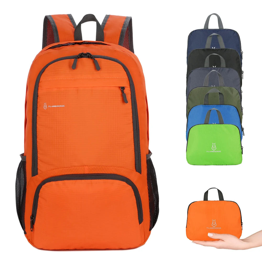 Lightweight Foldable Backpack Men Women Waterproof Packable Backpack Outdoor Travel Hiking Cycling Daypack Camping Shoulders Bag
