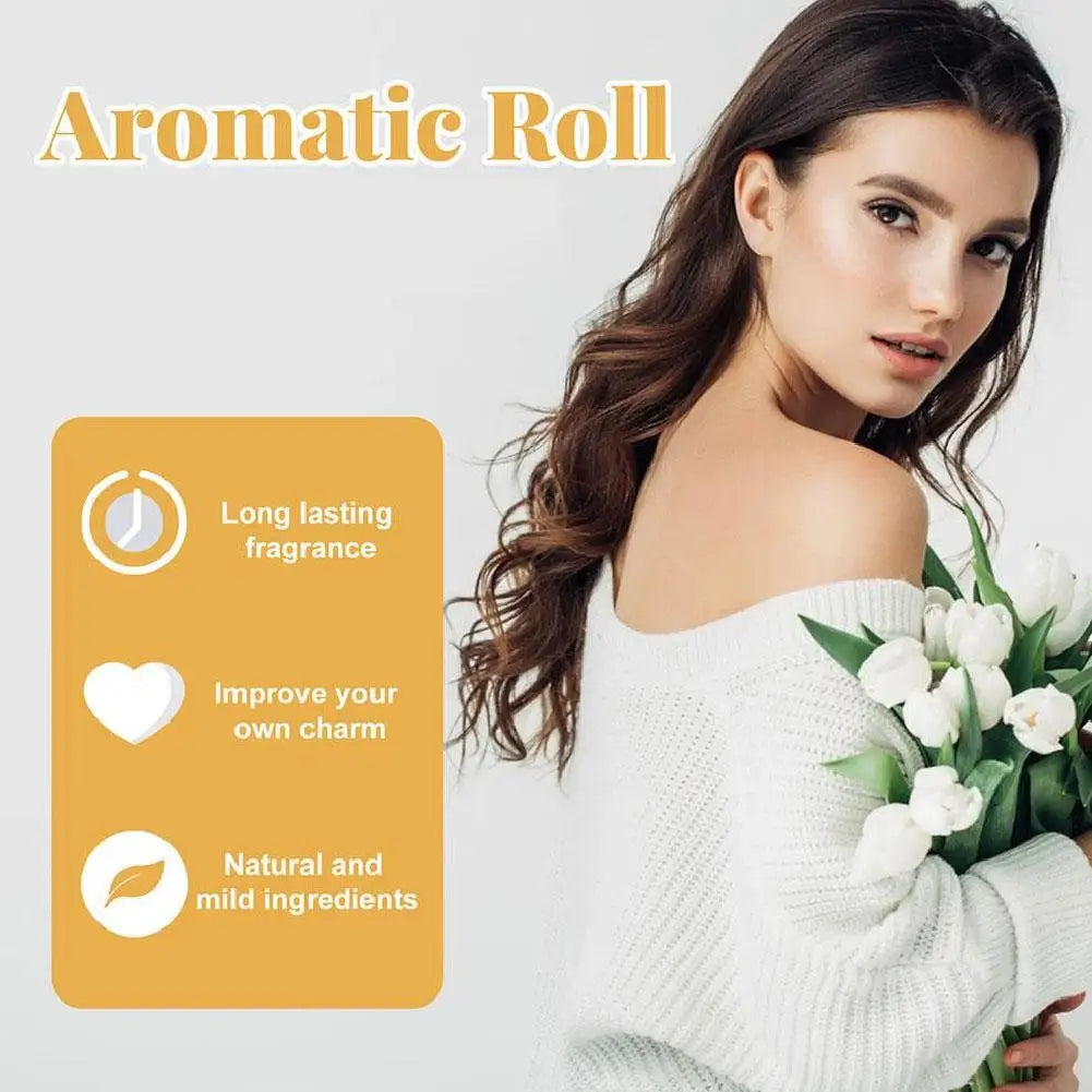 Arabian Gold Perfume Oil Roll On Bottle Long Lasting Fragrance Body Perfume Unisex Portable Long Lasting Scent Body Fragrance
