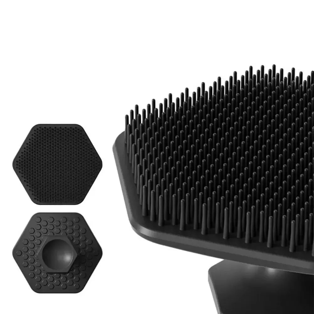 Silicone Facial Cleaning Brush, Mini Deep Clean Massage Face Scrubber for Men Shaving Daily Skincare Beauty Cleaner Accessories